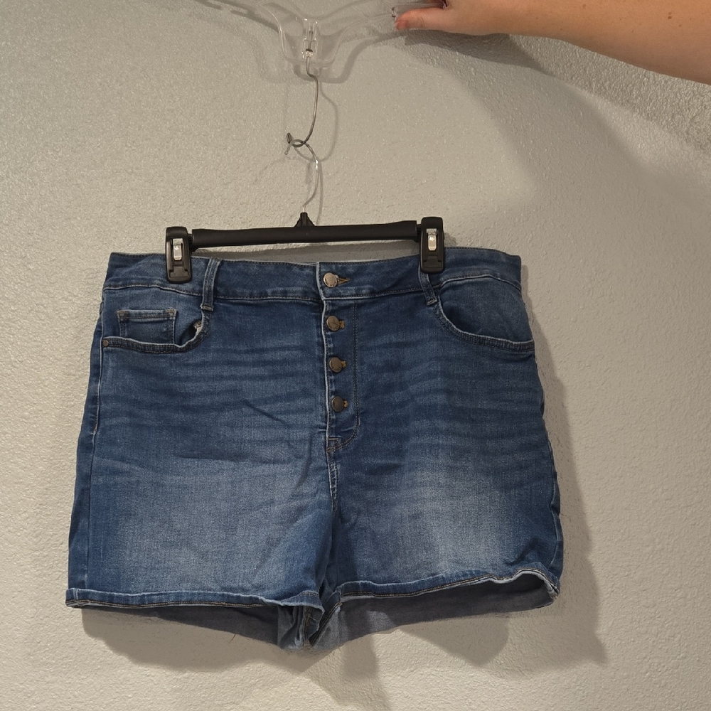 Nine West Dark Blue Jean Shorts
